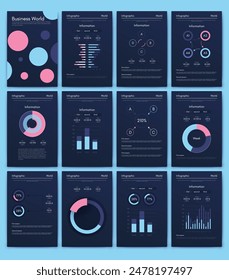 Vektorgrafik Grafik Infografiken mit Handy. Vorlage zum Erstellen mobiler Anwendungen, Workflow-Layout, Diagramm, Banner, Webdesign, Geschäftsberichte. Vektorgrafik