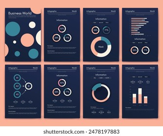 Vector graphics infographics with mobile phone. Template for creating mobile applications, workflow layout, diagram, banner, web design, business reports. Stock vector