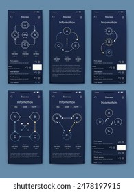 Vector gráficos infografías con el teléfono móvil. Plantilla para crear aplicaciones móviles, diseño de flujo de trabajo, diagrama, Anuncio, Diseño web, informes empresariales. Vector de acciones