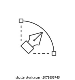 Vector graphics line outline icon