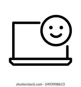 Vector graphics. Linear icon, feedback button. 