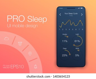 Vector graphics mobile infographics with four options. Template for creating mobile applications, workflow layout, diagram, banner, web design, business reports with 4 steps. Stock vector