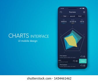 Vector graphics mobile infographics with three options. Template for creating mobile applications, workflow layout, diagram, banner, web design, business reports with 3 steps. Stock vector