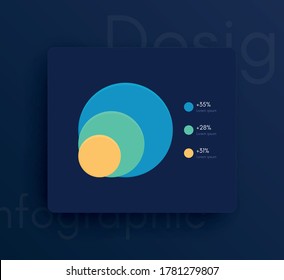 Vector graphics mobile infographics with three options. Template for creating mobile applications, workflow layout, diagram, banner, web design, business reports with 3 steps. Stock vector