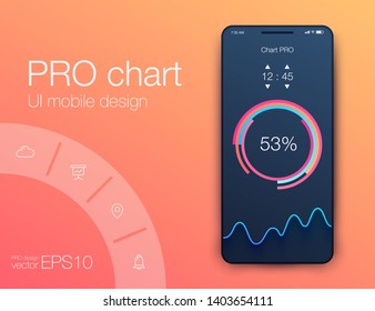 Vector graphics mobile infographics with two options. Template for creating mobile applications, workflow layout, diagram, banner, web design, business reports with 2 steps. Stock vector