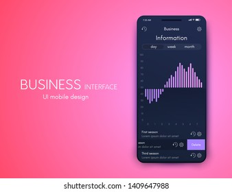 Vector graphics mobile infographics with two options. Template for creating mobile applications, workflow layout, diagram, banner, web design, business reports with 2 steps. Stock vector