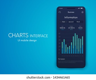 Vector graphics mobile infographics with two options. Template for creating mobile applications, workflow layout, diagram, banner, web design, business reports with 2 steps. Stock vector
