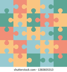 Vector graphics. Puzzle elements piece
