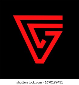 Logo v lorem ipsum Firmenname abstract vektor branding