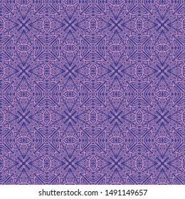  Vector graphics. Round hand-drawn ornament. Geometric ornament for textiles.
Stylish print. Symbol, emblem, element.
Seamless pattern.
