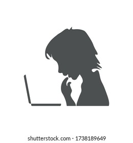 
Vector graphics .
schoolboy at the laptop. Boy and laptop