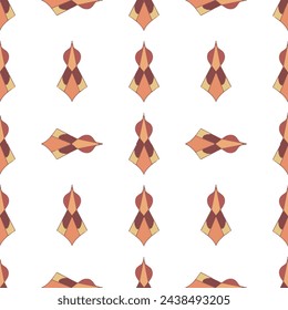 vector graphics, seamless pattern in a floral motif, Moroccan grid in the style of flowers, squares, triangles