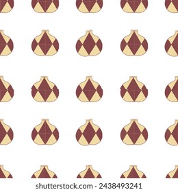 vector graphics, seamless pattern in a floral motif, Moroccan grid in the style of flowers, squares, triangles