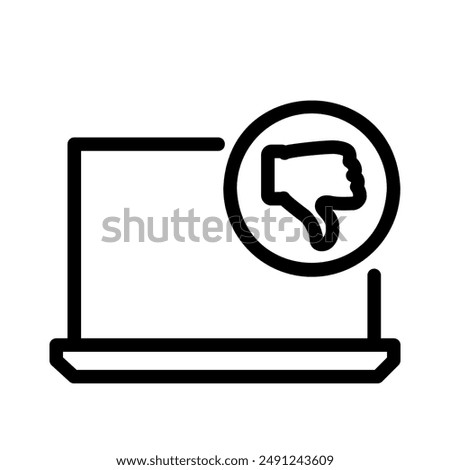Vector graphics. SEO marketing, analytics, advertising, business icon. Linear icon, feedback button. Linear icons such as feedback, message icon, and thumb up.