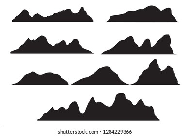 Vector graphics
Set of mountains
Sillooet mountains
illustration