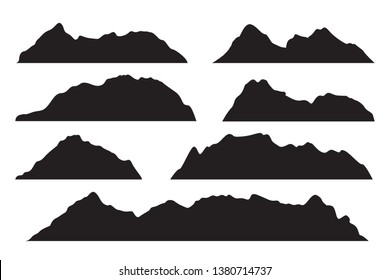 Vector graphics
Set of mountains
Sillooet mountains illustration