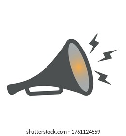 
Vector graphics .
Shout. Hand held loud speaker.