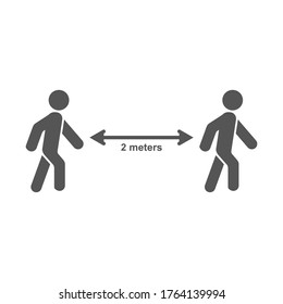 Gráficos vectoriales. distancia social de un virus, pandemia