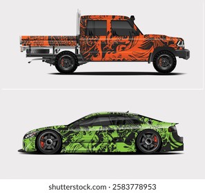 vector Graphics, or sports vehicles, car wrap design