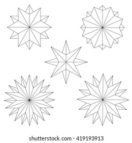 Vector Graphics Star Set Stock Vector (Royalty Free) 419193913 ...