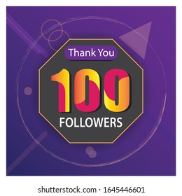 Vector graphics of thanks for followers. Good for social media etc.