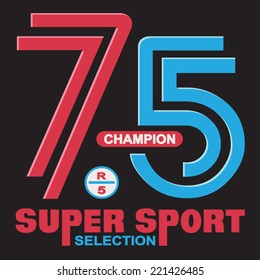 Vector Graphics and typography t-shirt design for apparel