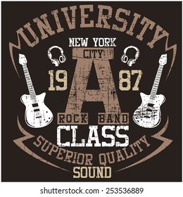 Vector Graphics and typography t-shirt design for apparel