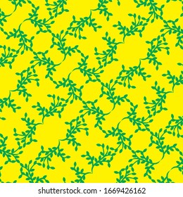 vector graphics of vintage style leaf and stem pattern