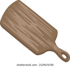 Vector graphics wooden cutting board