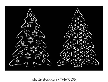 Vector Graphics of Xmas tree