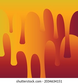 Vector graphics-abstract background with beautiful smooth shapes with gradient fill, similar to the flowing honey of trendy autumn colors