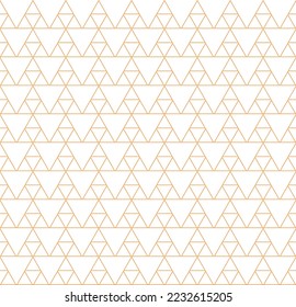 vector graphics,seamless pattern made in illustrator. Rhombus pattern theme, abstraction. Drawn in bronze-gold lines