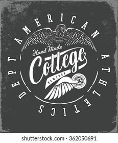 vector graphics,vintage american eagle,america originals , T-shirt graphics / textile graphic