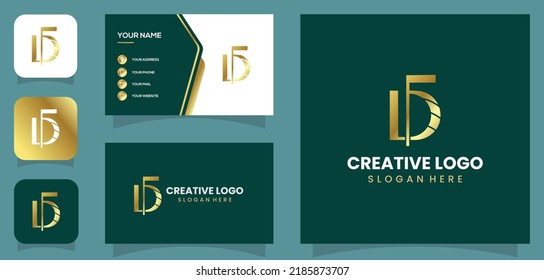 vector grapic of initial df and fd monogram, elegant, professional logo design letter