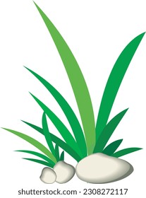 Césped vectorial con una combinación de colores verde diferente.