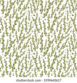 La textura de las flores secas de la hierba vectorial.