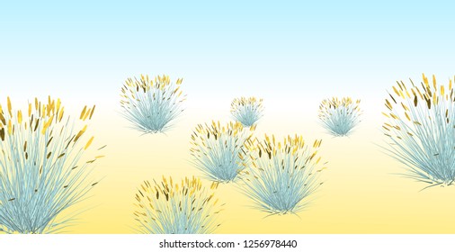 Vector, grass flower