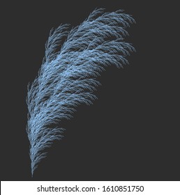 Vector Grass Generative Design - Wisp Like L-system Mathematical Model