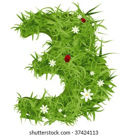vector grass number three