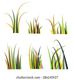 vector grass set