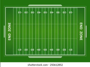 A vector grass textured American football field. EPS 10.