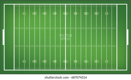 Eine Vektorillustration Gras strukturierte amerikanisches Fußballfeld. EPS10.