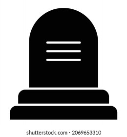 Vektor Grave Glyph - Symboldesign
