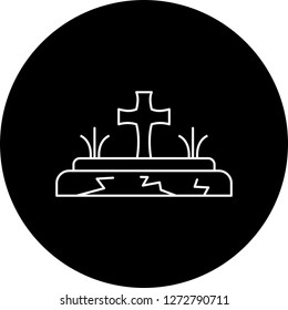 vector grave icon 
