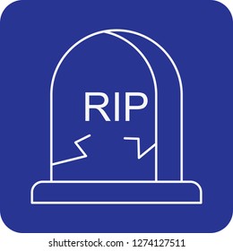 vector grave icon 
