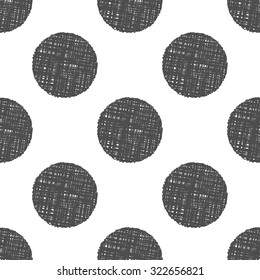 Vector gray abstract clew seamless pattern background.