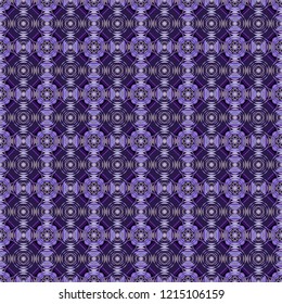 Vector gray, black and violet seamless background pattern with rhombuses.