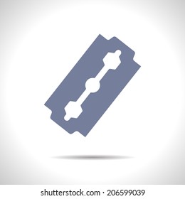 Vector gray blade flat icon. Eps10
