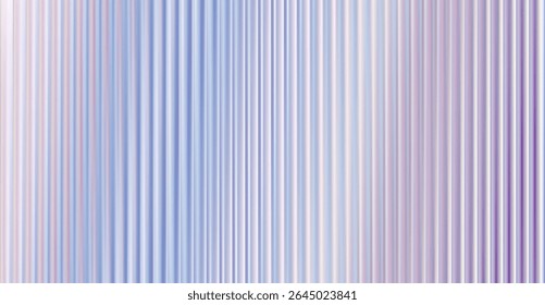 Vector Gray Blurred Glass Gradient background. Vertical Ribbed glass texture. Abstract bg.