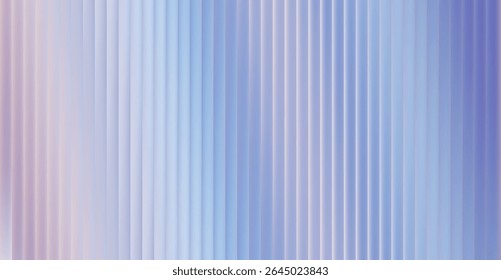 Vector Gray Blurred Glass Gradient background. Vertical Ribbed glass texture. Abstract bg.